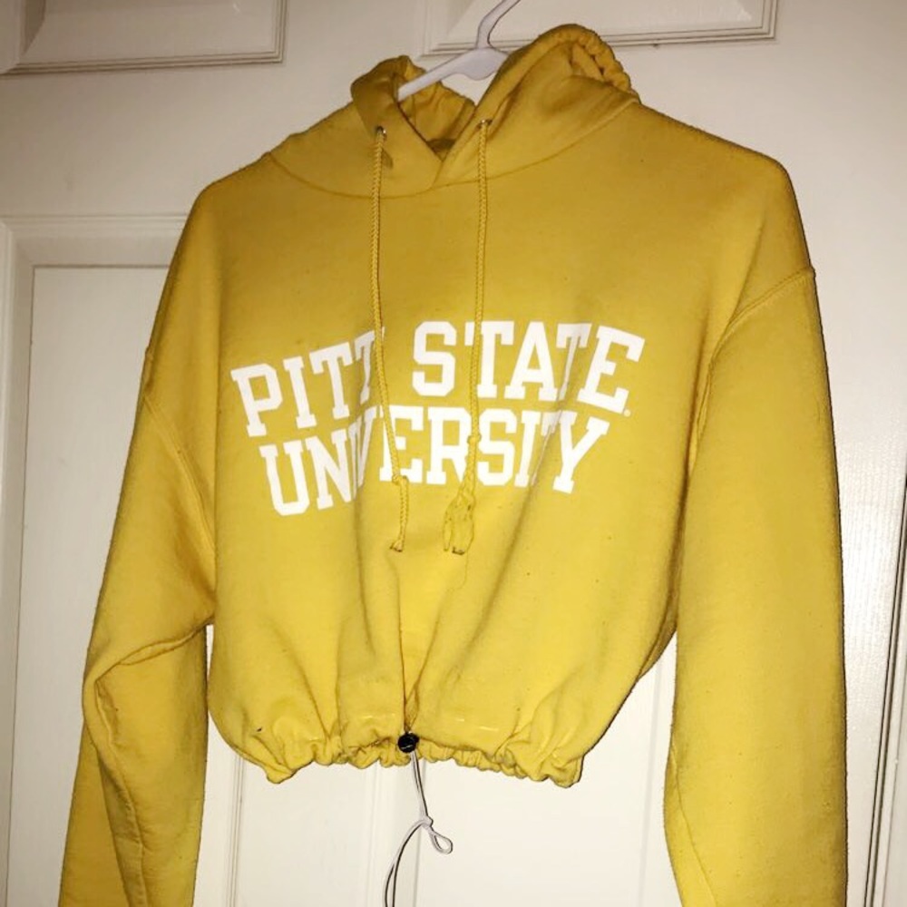 Champion Pitt State drawstring cropped hoodie